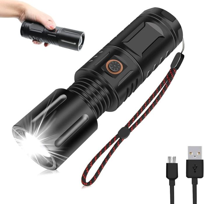 SUPER POWER TORCH LIGHT WITH POWER BANK